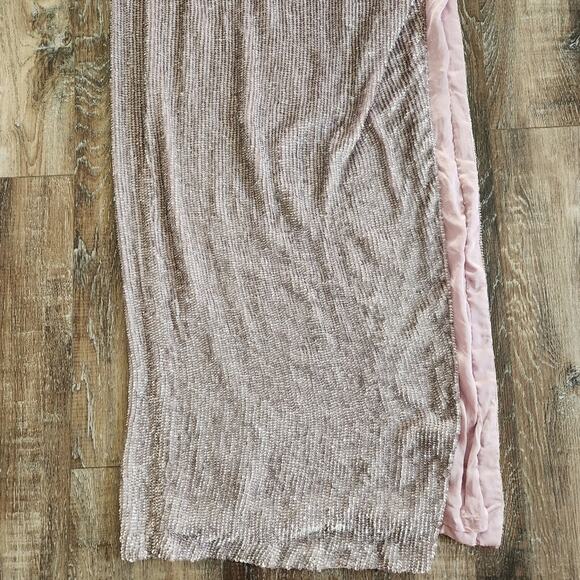 Retrofete Katya Dress in Dusty Lilac Size XL Maxi Sequins Cowl Neck Sleeveless - Picture 5 of 13